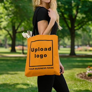 Business Name and Logo   Orange Tote Bag