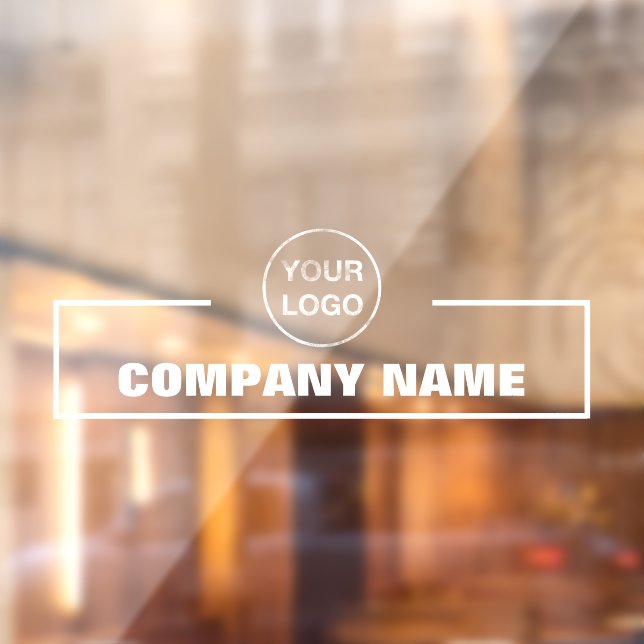 Business Name and Logo Window Cling (Sheet 2)