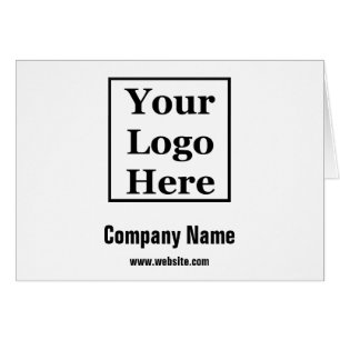 Business Name Black Text and White Your Logo Here