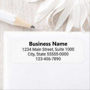Business Name (Bold) Return Address Phone Number