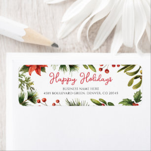 Business Name Christmas Holidays Return Address