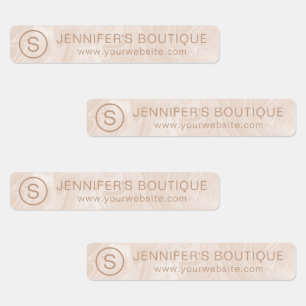 Business Name Clothing Size Tags Marble