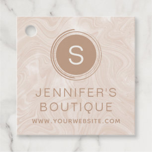 Business Name Clothing Size Tags Marble Labels