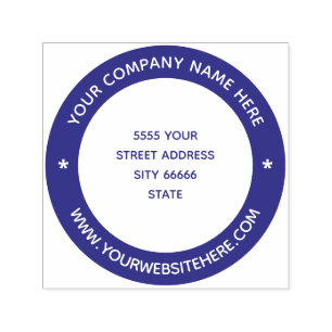 Business Name Company Address Personalised Self-inking Stamp