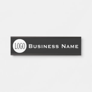 Business Name Company Black Office Door Sign