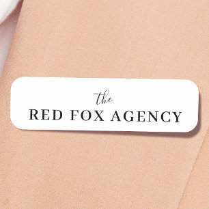 Business Name   Company Branded Name Tag