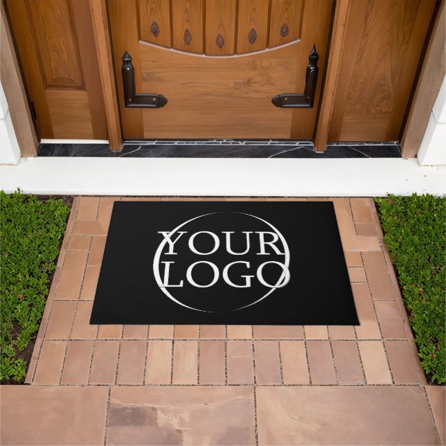 Business Name Create Your Own Company Text Doormat (Outdoor)
