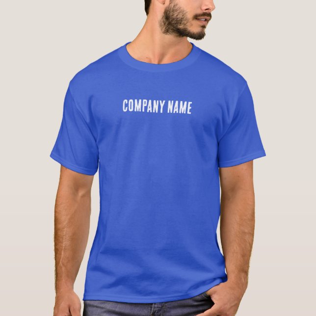 Business Name Custom Employee Staff T-Shirt (Front)