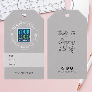 Business Name, Logo, Address, Size Style Price Tag