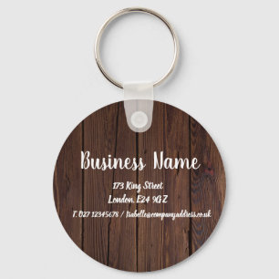 Business Name Marketing Personalised Key Ring