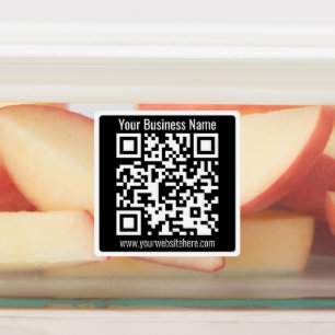 Business Name or other info & Customisable QR Code