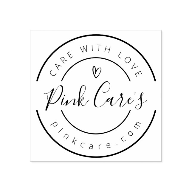 Business Name, Slogan and Website  Rubber Stamp (Imprint)