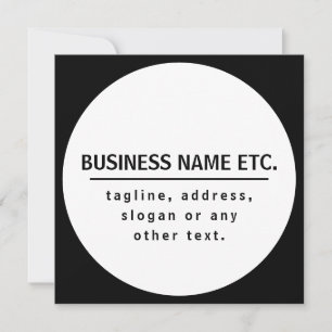 Business Name & Slogan/other text   Black & White