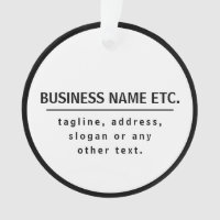 Business Name & Slogan/other text | Black & White