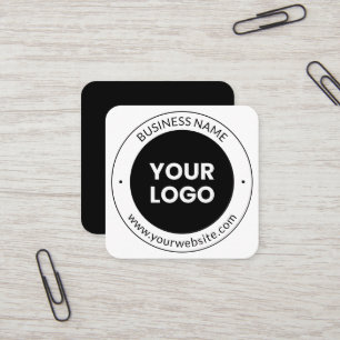 Business Name & Website or Slogan Etc. Square Business Card