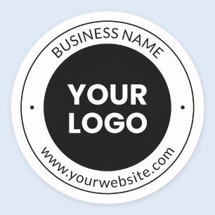 Business Name & Website or Slogan, Thank You Etc. Classic Round Sticker