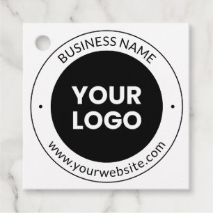 Business Name & Website or Slogan, Thank You Etc. Favour Tags