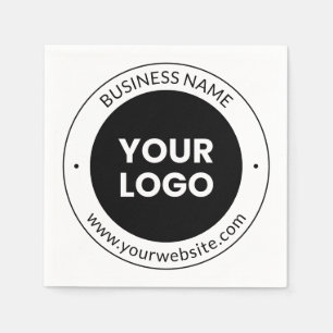 Business Name & Website or Slogan, Thank You Etc. Napkin