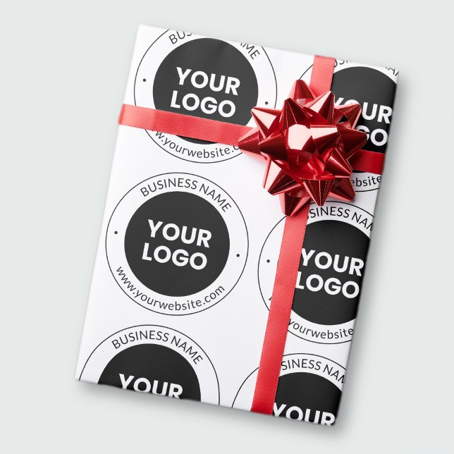 Business Name & Website or Slogan, Thank You Etc. Wrapping Paper (Creator Uploaded)