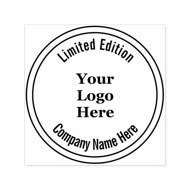 Business Name Your Logo Here Limited Edition Self-inking Stamp (Design)