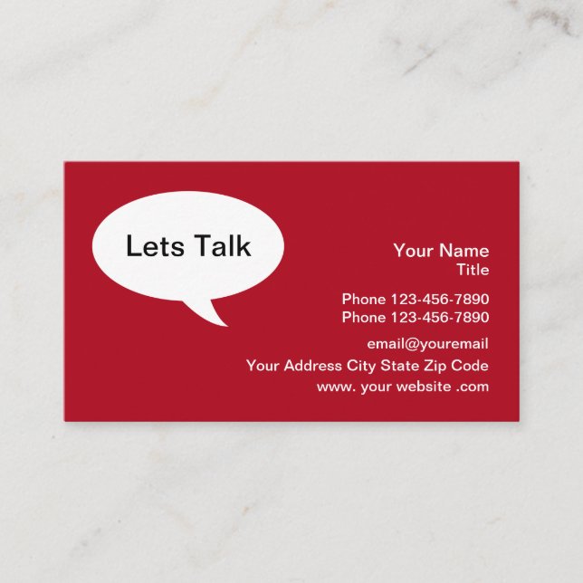 Business Networking Clever Card (Front)