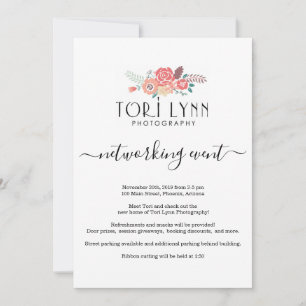 Business Networking Event Invitation - Add Logo