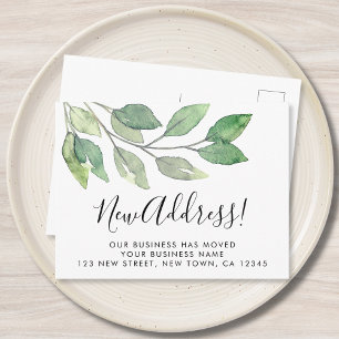 Business New Address Moving Announcement Postcard