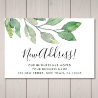 Business New Address Watercolor