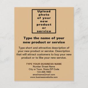 Business New Product or Service Light Brown Flyer