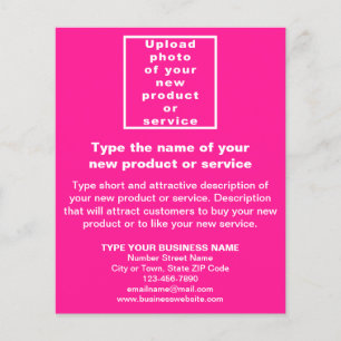 Business New Product or Service on Pink Flyer