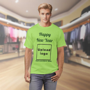 Business New Year Greeting on Lime Green T-Shirt