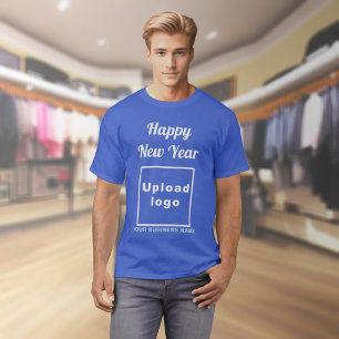 Business New Year Greeting on Royal Blue T-Shirt