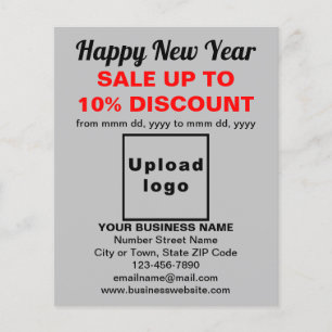 Business New Year Sale on Grey Flyer