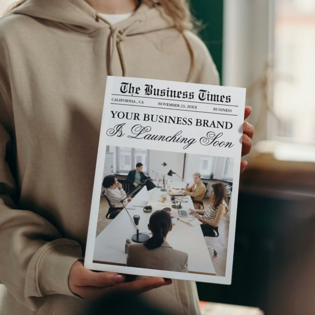 Business Newspaper Template,  Newspapaper Invitation (Creator Uploaded)