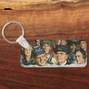 Business Occupations, Vintage Patriotic Patriotism Key Ring