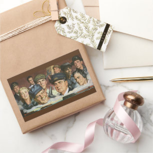 Business Occupations, Vintage Patriotic Patriotism Rectangular Sticker