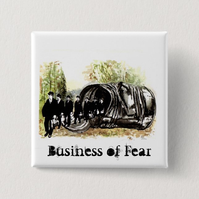 Business of Fear 15 Cm Square Badge (Front)