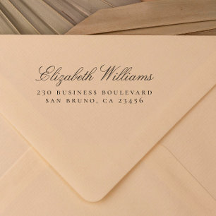 Business Office Custom Name Return Address Rubber Stamp