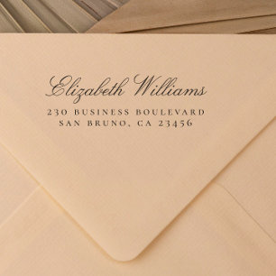 Business Office Custom Name Return Address Self-inking Stamp