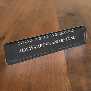 Business Office Executive Motivational Nameplate
