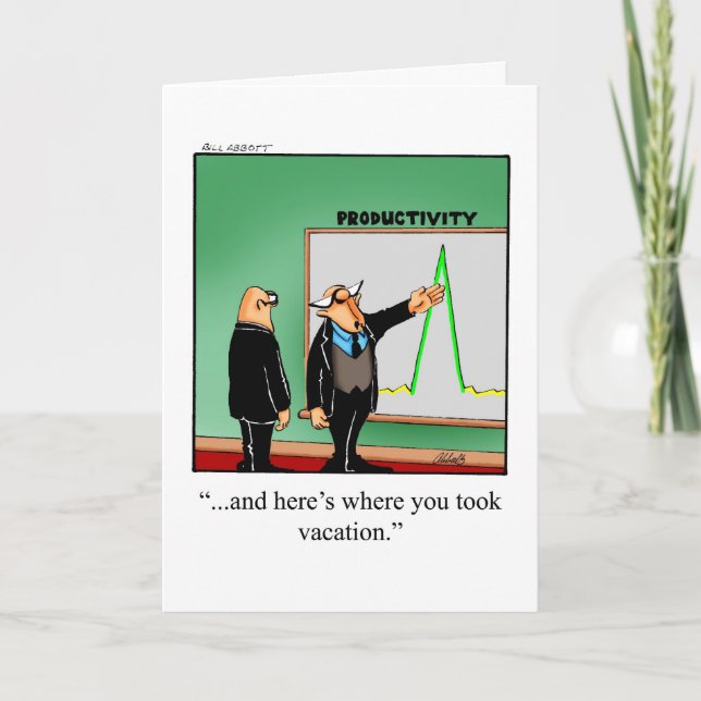  Business Office Humour Blank Greeting Card (Front)