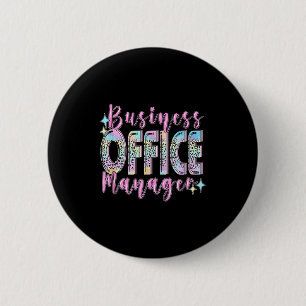 Business Office Manager Funny Front Teamwork Regio 6 Cm Round Badge