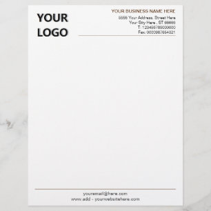 Business Office Modern Design Letterhead with Logo