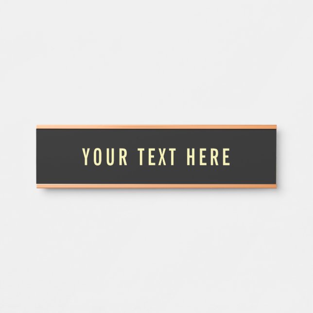 Business Office School Customisable Department Door Sign (Front)