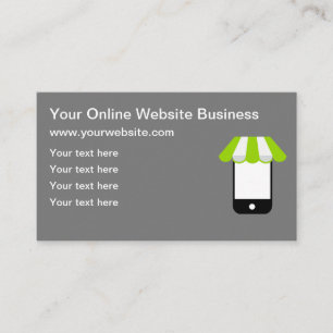 Business Online Shopping Website  Business Card