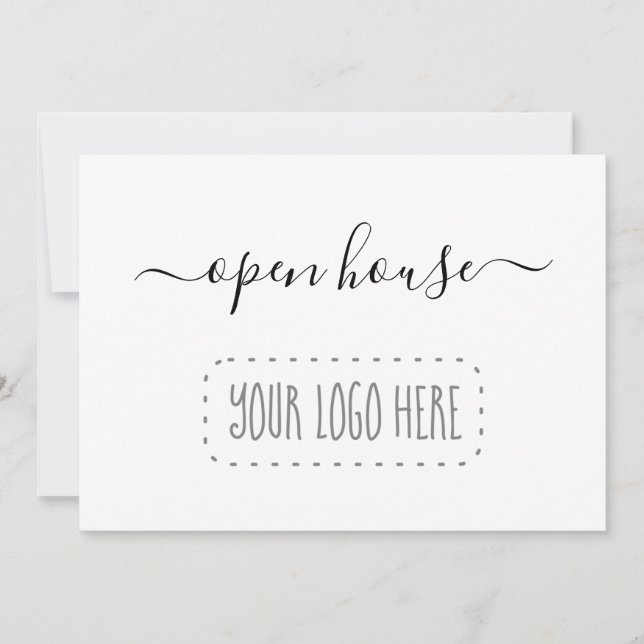 Business Open House Invitation - Add Logo (Front)