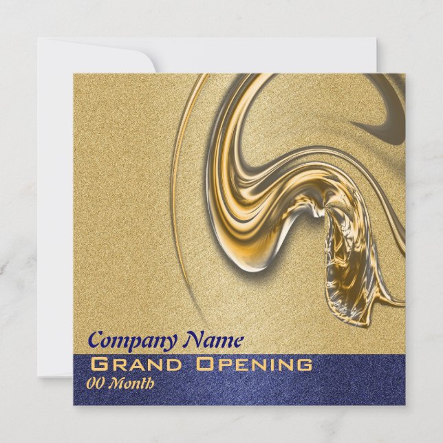 Business opening, launch, function, party invitation (Front)