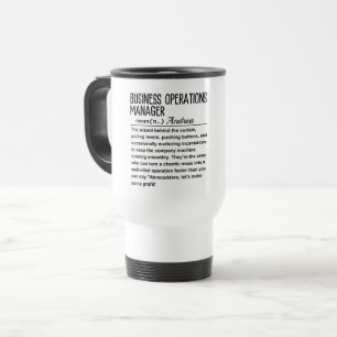 Business operations manager travel mug