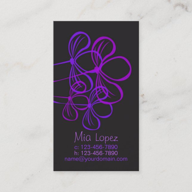 Business or Mummy Card (Front)