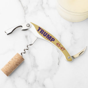 Business or Name, Trump 45-47 Gold 3-in-1 Waiter's Corkscrew
